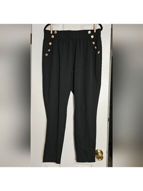 BloomChic Black Pants with Gold Accent Size 18-20
